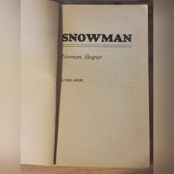 VTG Snow Man by Norman Bogner 1978 Dell Paperback 18152 Used Good Condition - Picture 3 of 7